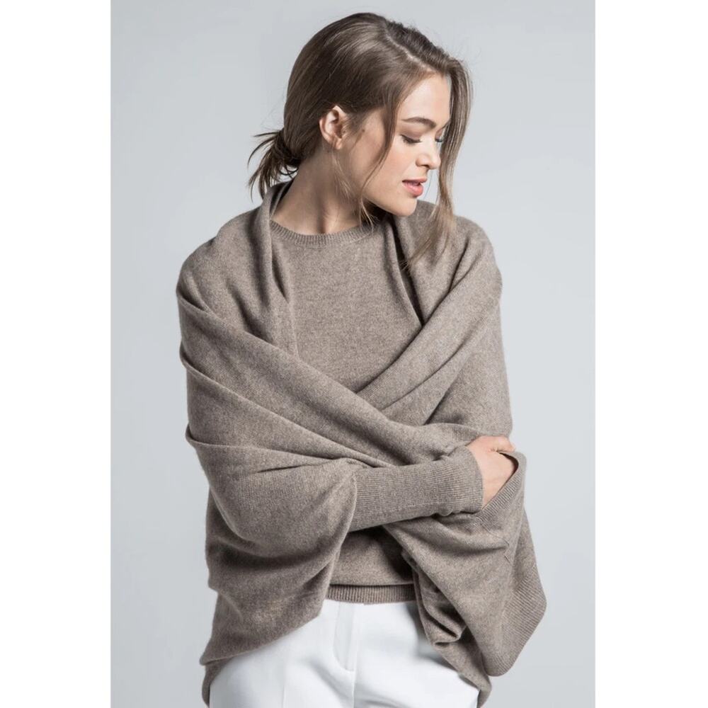 Cashmere Wrap Quiet Luxury‎ Soft Capsule Parisian Old Money Earthy Sustainable